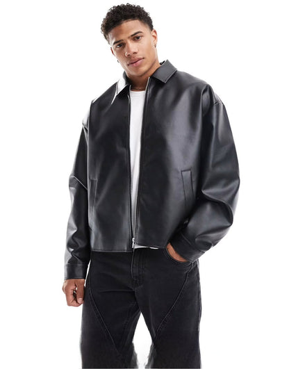 CLASSIC RIDER SYNTHETIC- LEATHER JACKET.. – unwear.in